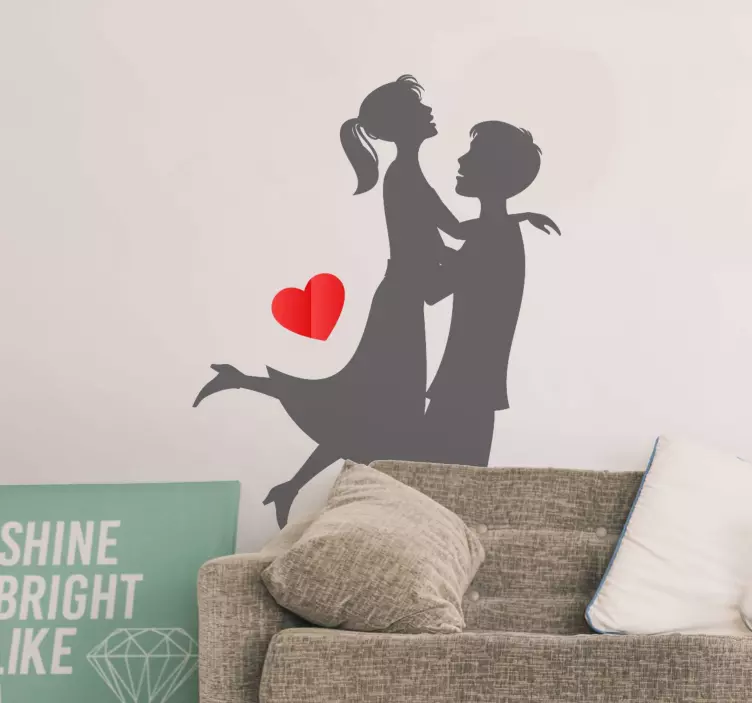 Autocolantes para Casamento Casal apaixonado - TenStickers