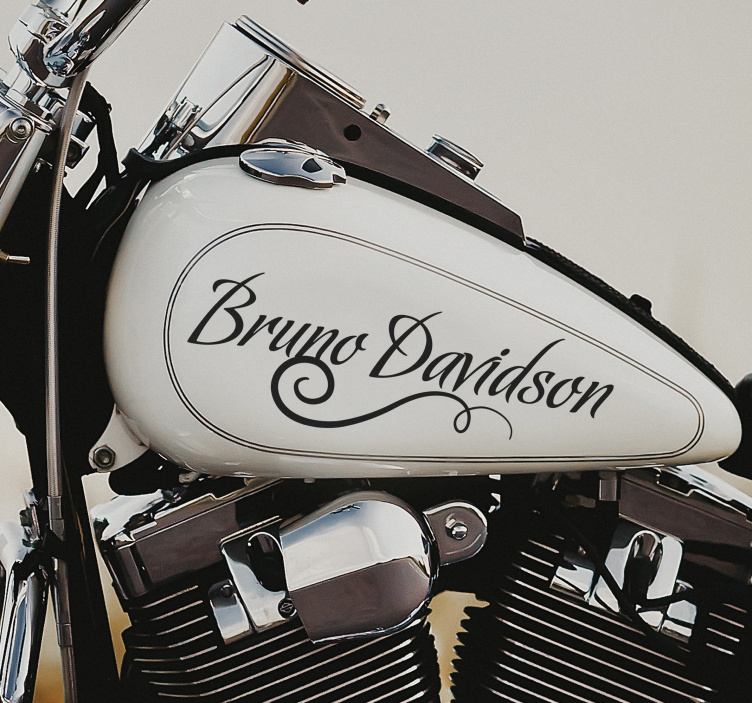 Autocolante para motas nome de filigrana caligráfica - TenStickers