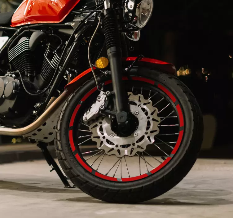 Autocolante para motas jantes de uma só cor - TenStickers