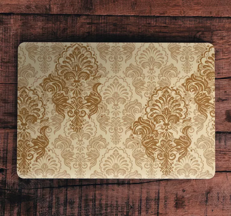 Autocolante para PC Antigo padrão desbotado de cor quente - TenStickers