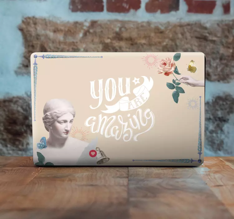 Autocolante para PC Citação de modelo de amor-próprio estético - TenStickers