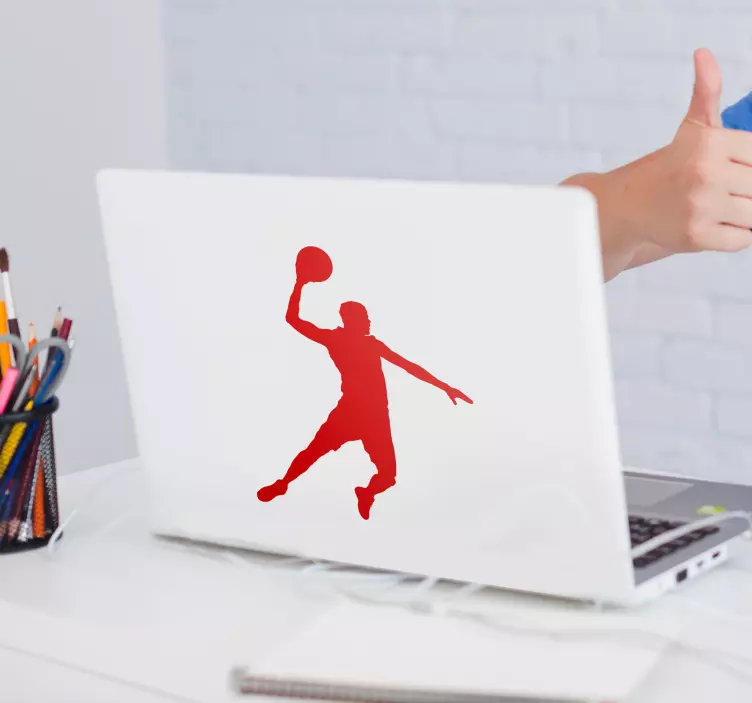 Autocolante para PC silhueta de "Jumpman". - TenStickers