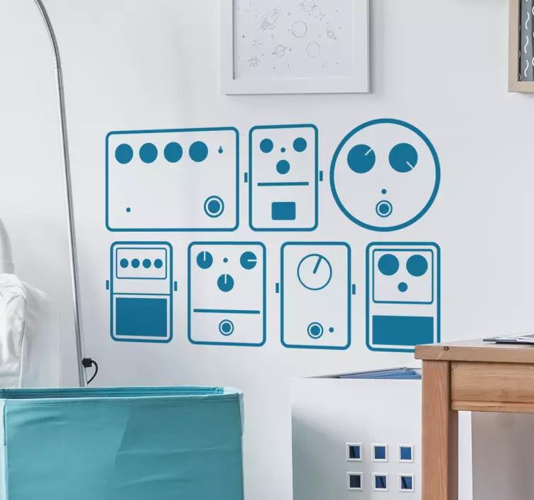 Autocolante decorativo pedais de música - TenStickers