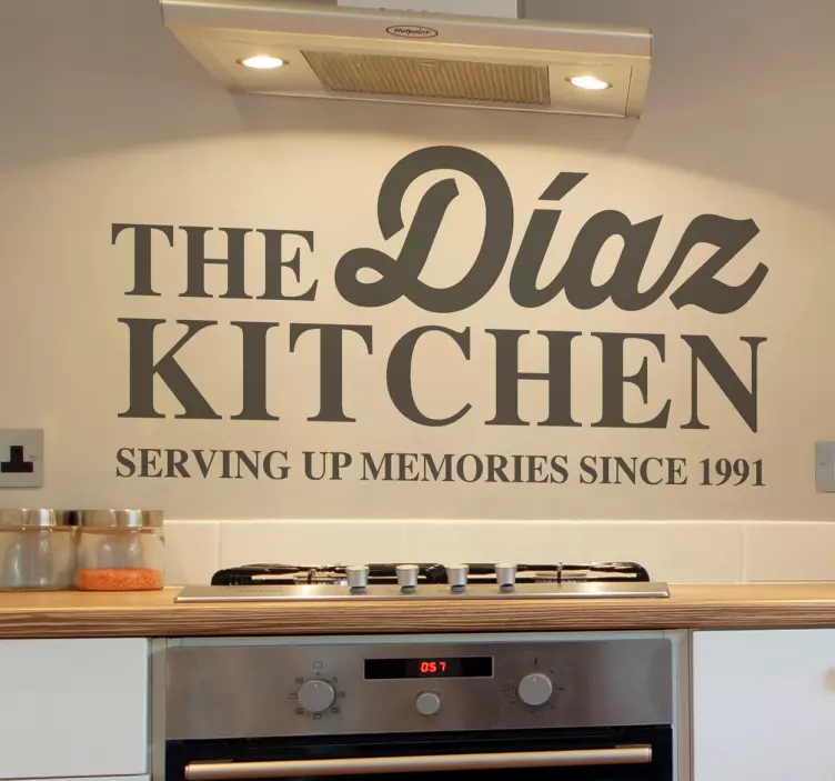 Autocolante decorativo personalizável cozinha - TenStickers