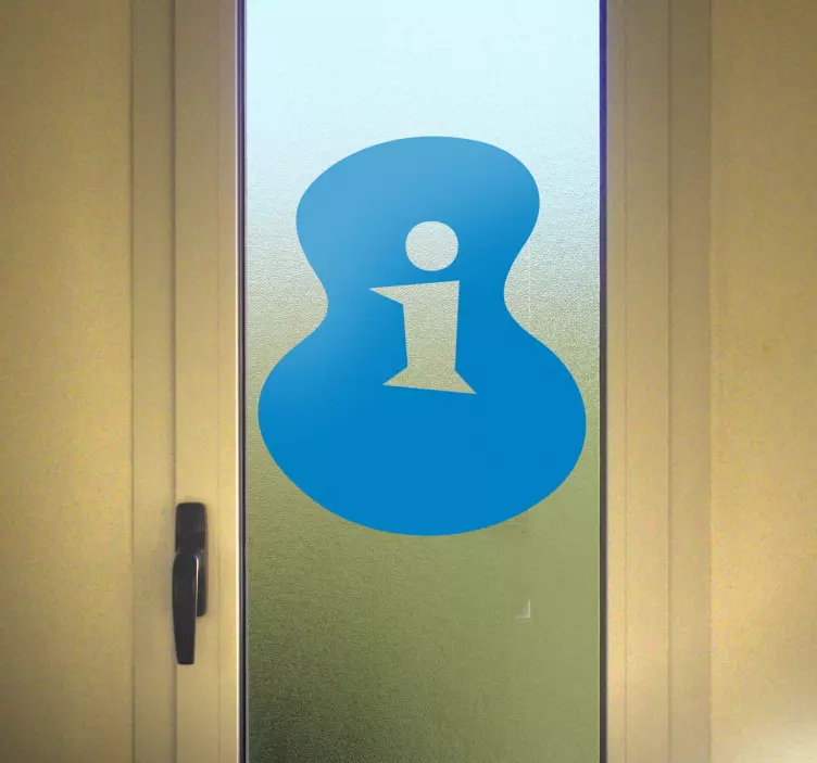 Autocolante decorativo ponto de informação - TenStickers