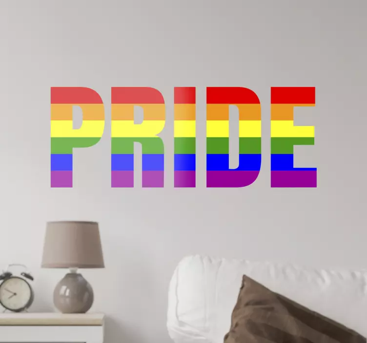 Autocolante decorativo pride gay - TenStickers