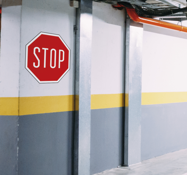 Autocolante decorativo sinal stop - TenStickers