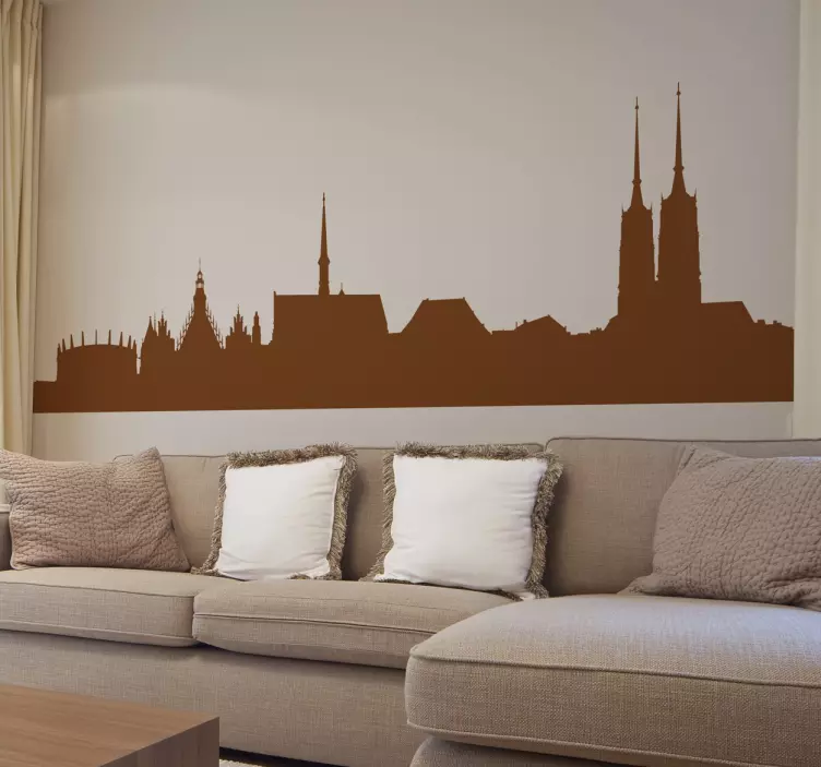 Autocolante decorativo skyline Breslávia - TenStickers