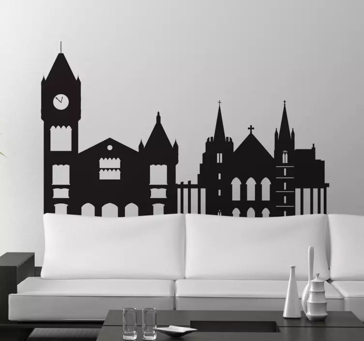 Autocolante decorativo skyline Perth - TenStickers