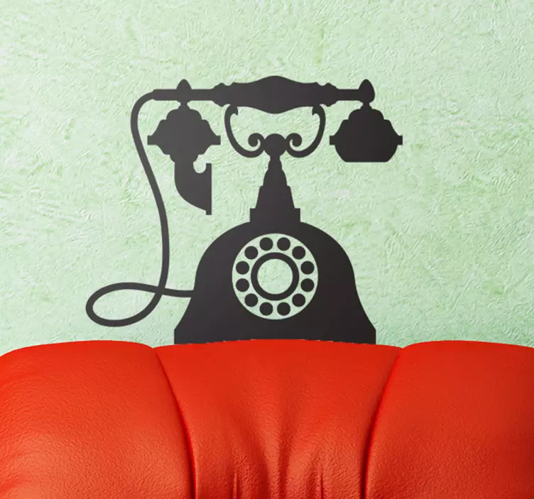Autocolante decorativo telefone vintage - TenStickers