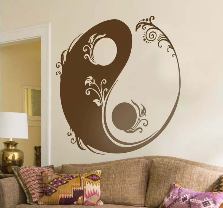 Autocolante decorativo yin yang - TenStickers