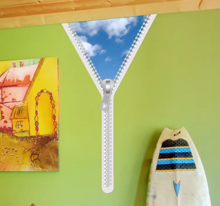 Autocolante decorativo zipper céu - TenStickers