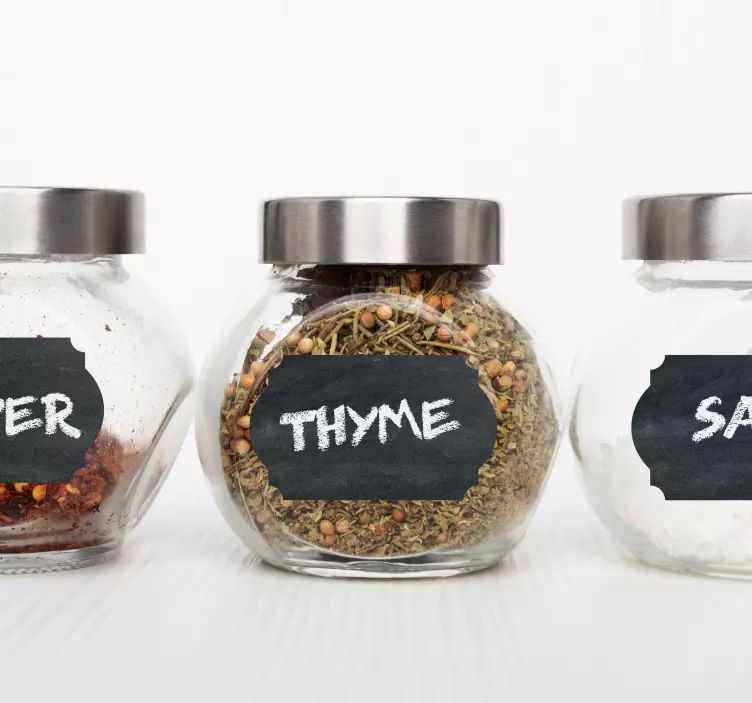 Autocolante de etiquetas tipo quadro preto giz - TenStickers