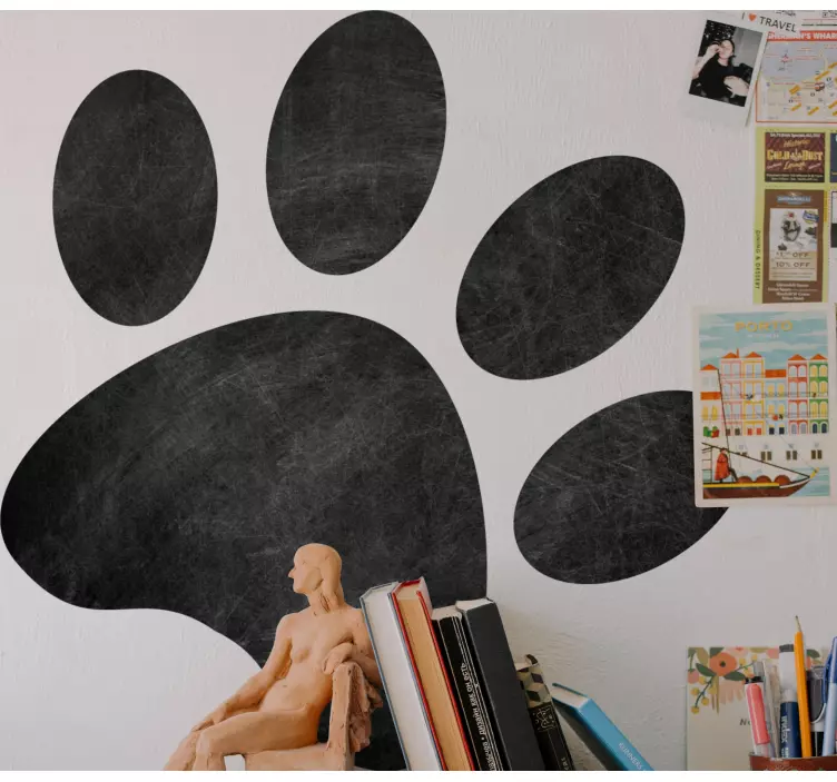 Autocolante quadros em vinil produtofofo de pata de cão - TenStickers