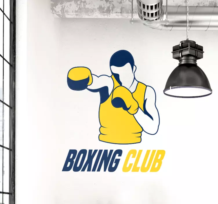 Autocolante desporto gráfico de clube de boxe - TenStickers
