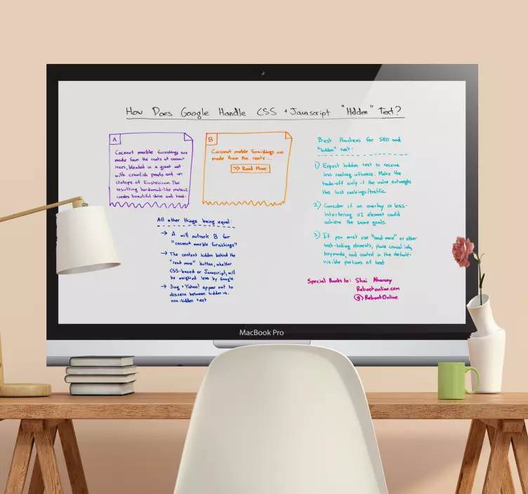 autocolante de lousa de computador autocolante comercial - TenStickers