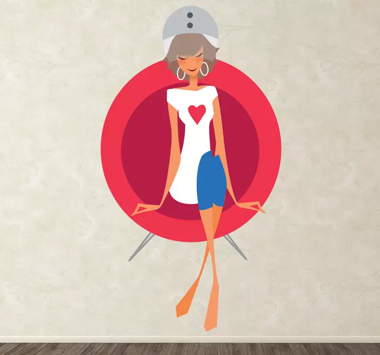 Autocolante do secador de cabelo - TenStickers