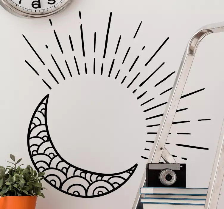 Autocolante do sol, lua e as estrelas - TenStickers