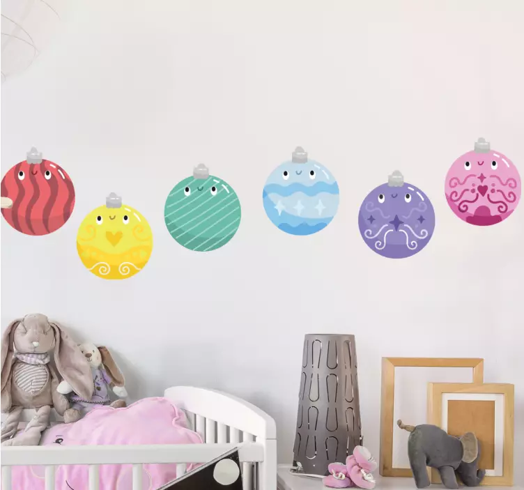 Autocolante festividade conjunto de enfeites lúdicos - TenStickers