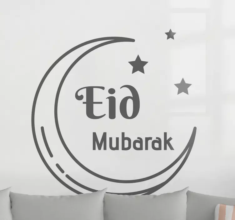 Autocolante festividade lua crescente do eid - TenStickers