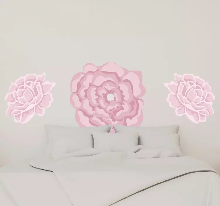 Autocolante flor detalhes florais em rosa - TenStickers