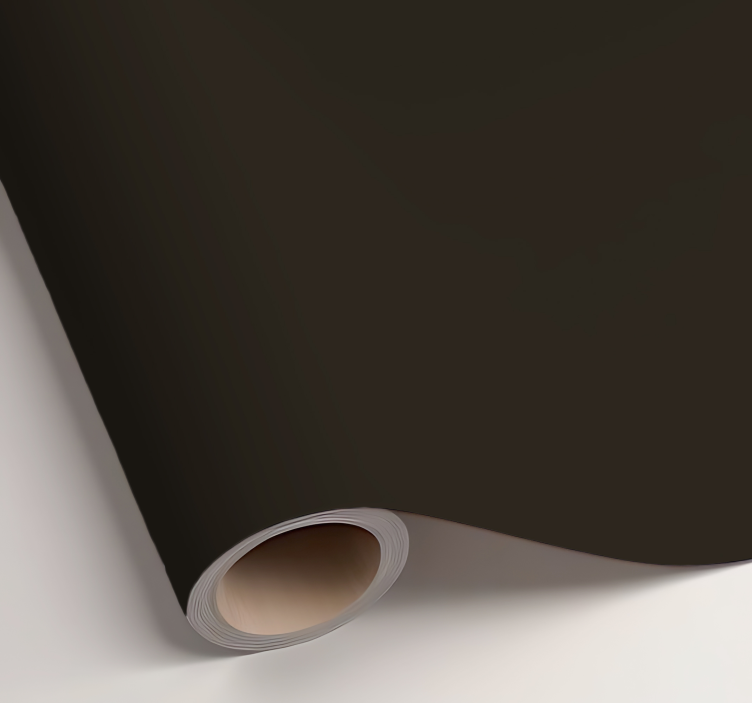 Autocolante folha monocolor marrom escuro fosco - TenStickers