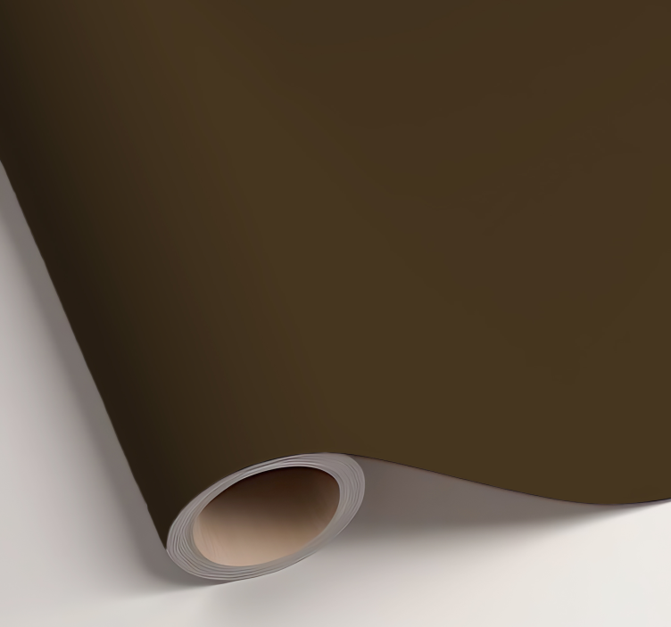 Autocolante folha monocolor marrom fosco - TenStickers