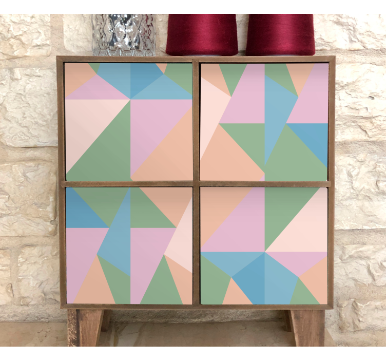 Autocolante geométrico estilo geométrico abstrato - TenStickers