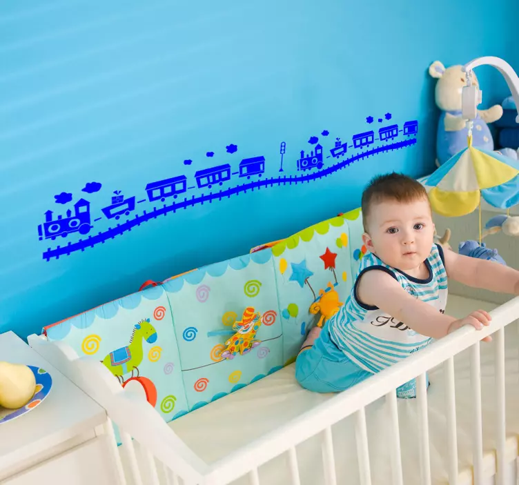 Autocolante infantil comboio - TenStickers