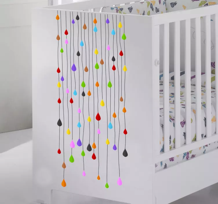 Autocolante infantil pingas coloridas - TenStickers