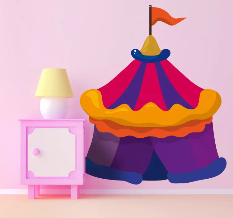 Autocolante infantil Tenda de circo  - TenStickers