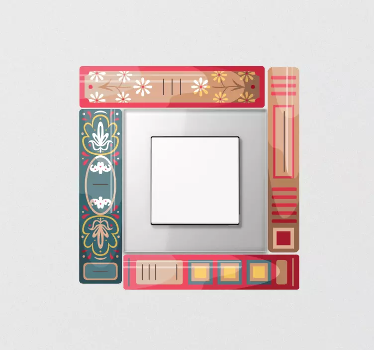 Autocolante interruptor design temático de livro - TenStickers