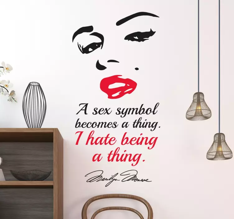 Autocolante Marilyn Monroe sex symbol - TenStickers