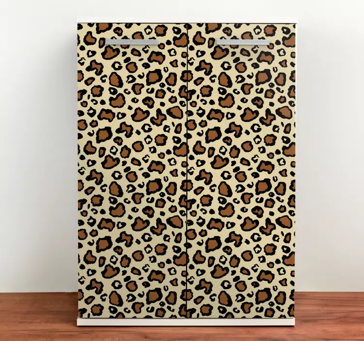 Autocolante para móveis com estampa de manchas de leopardo - TenStickers