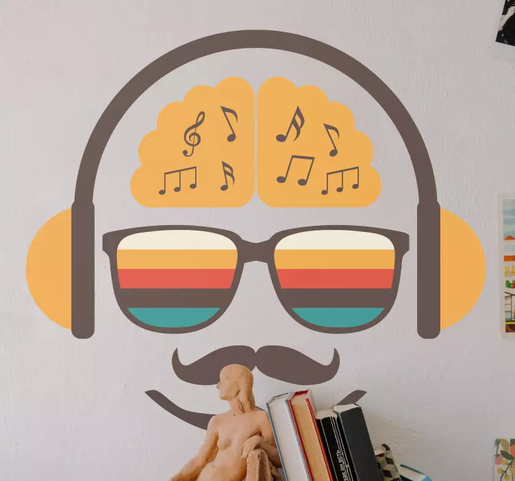 Autocolante musical para entusiastas de música vintage - TenStickers