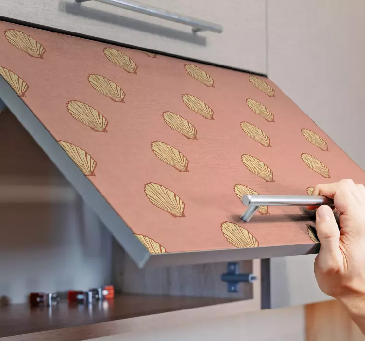 Autocolante natureza decoração com padrão de conchas - TenStickers