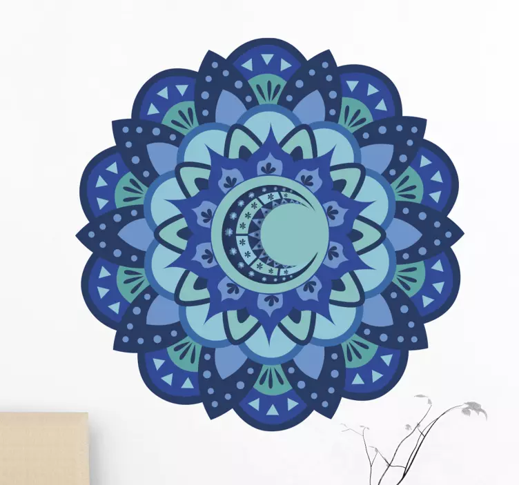 Autocolante natureza mandala botânica elaborada - TenStickers