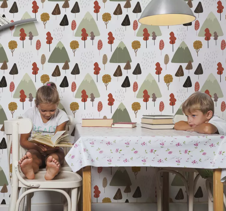 Autocolante natureza padrões de árvores caprichosos - TenStickers