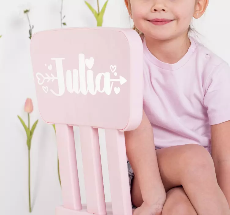 Autocolante nome personalizado amável - TenStickers