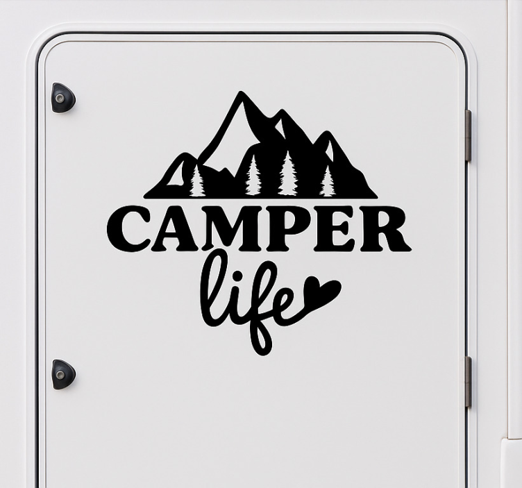 Autocolante para caravana camper life - TenStickers