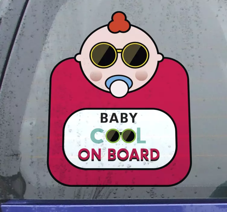 Autocolante para carro baby cool - TenStickers