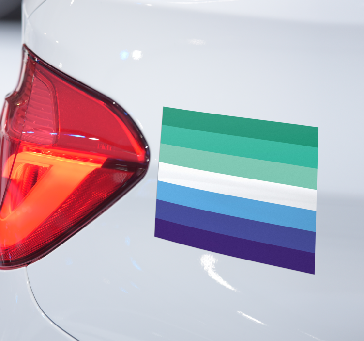 Autocolante para carro bandeira gay - TenStickers