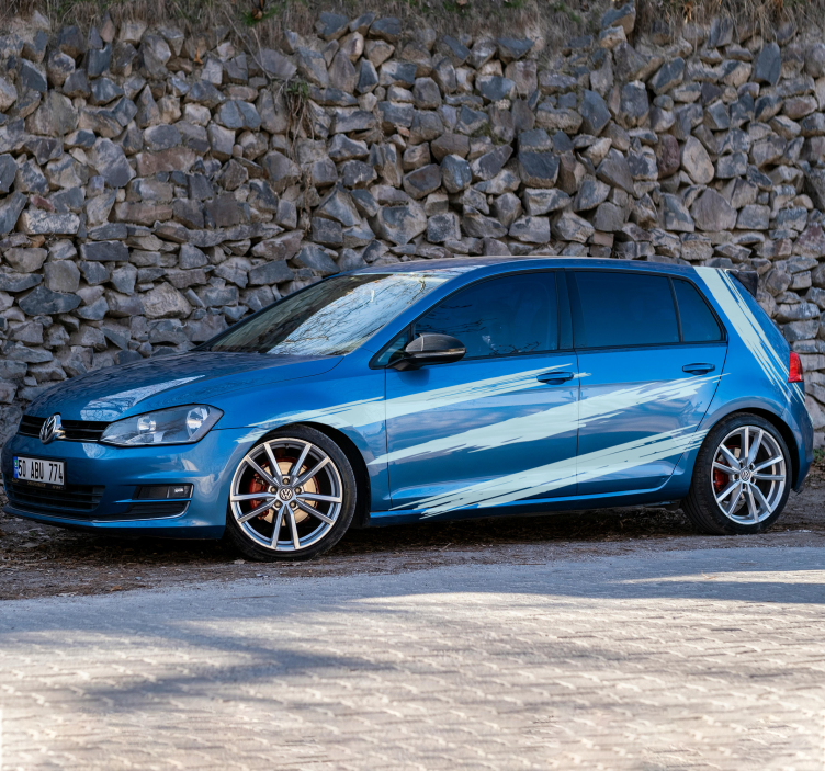 Autocolante para carro conjunto de design de pincel - TenStickers