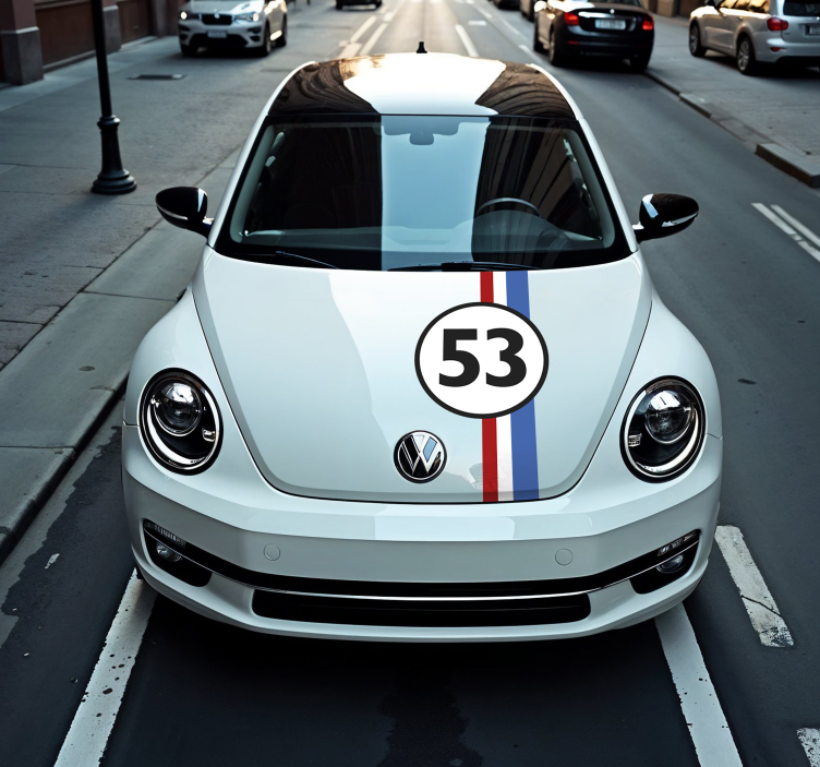 Autocolante para carro número de herbie - TenStickers