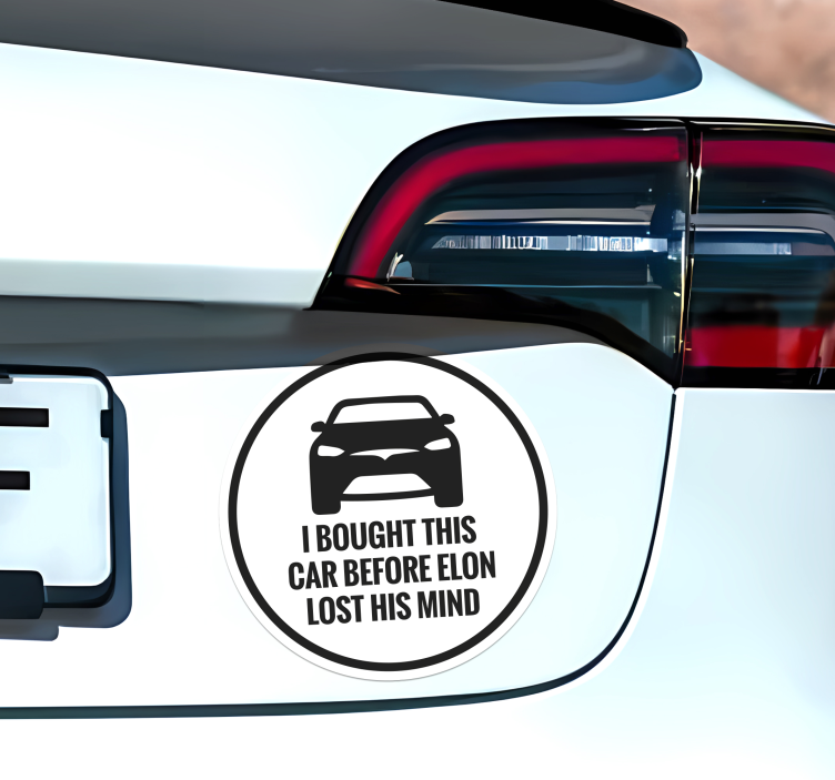 Autocolante para carro tesla - TenStickers