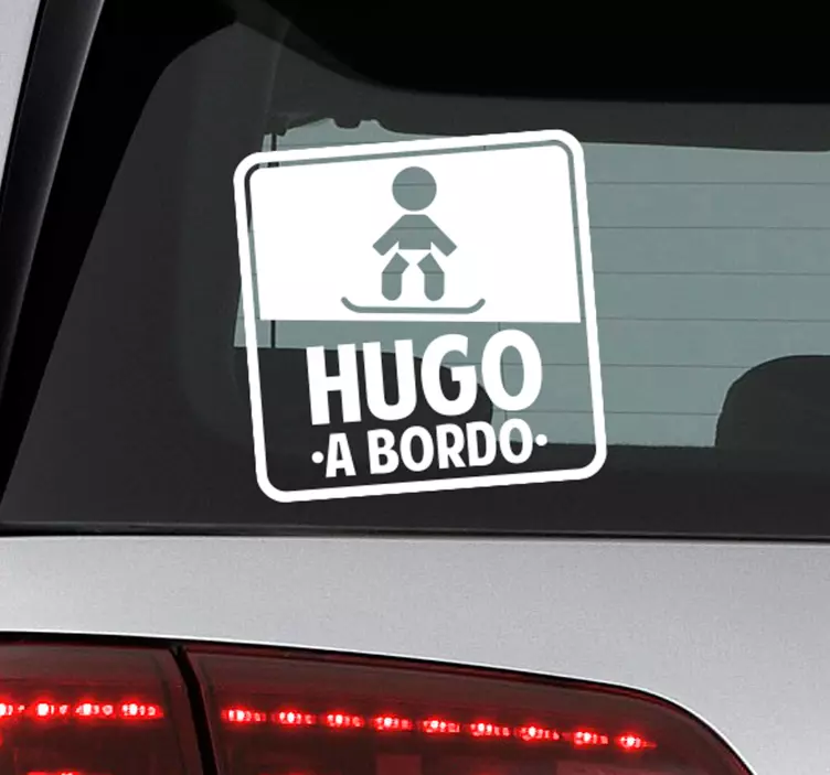 Autocolante para carros bebe a bordo - TenStickers