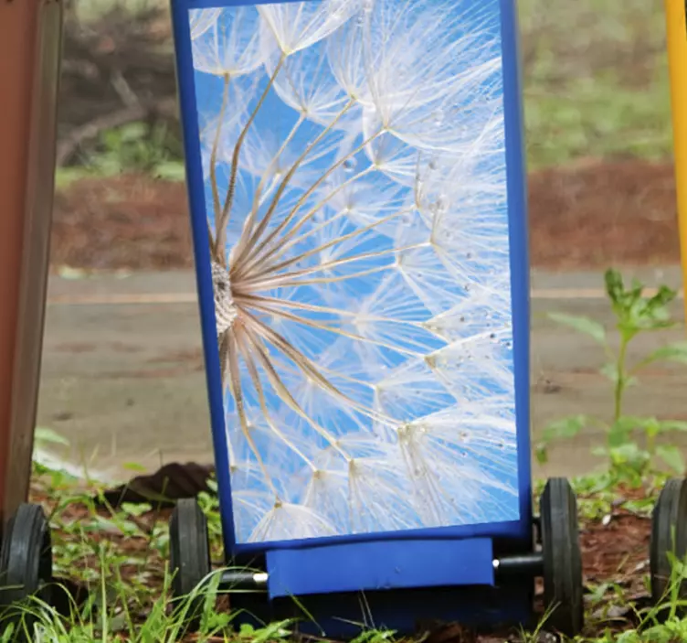 Autocolante para container detalhe floral dente-de-leão - TenStickers