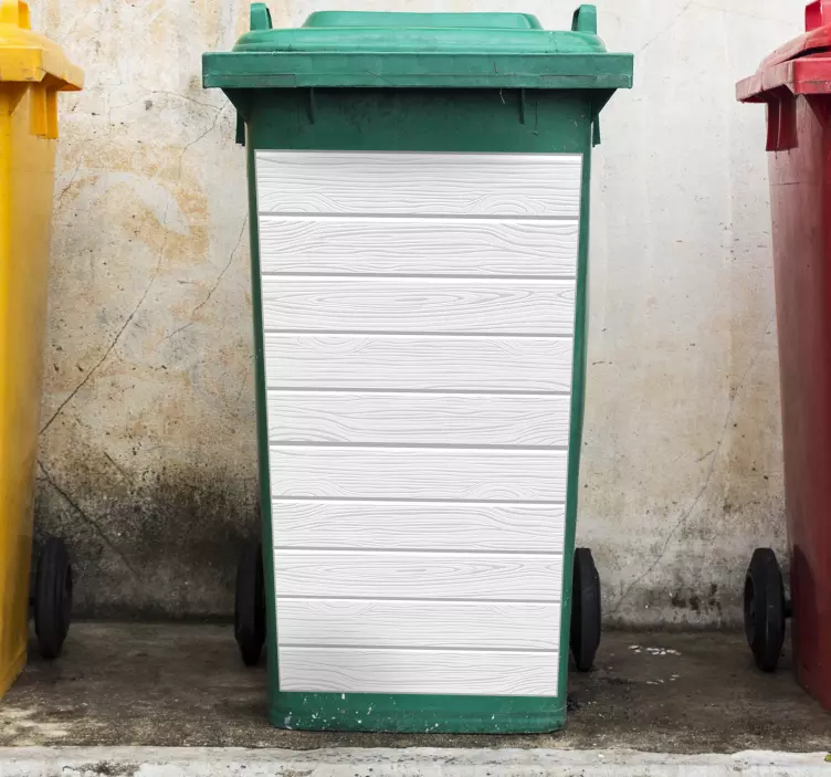 Autocolante para container painel efeito madeira - TenStickers