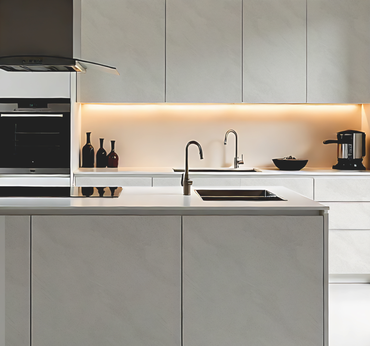 Autocolante para cozinha efeito de pedra clara - TenStickers