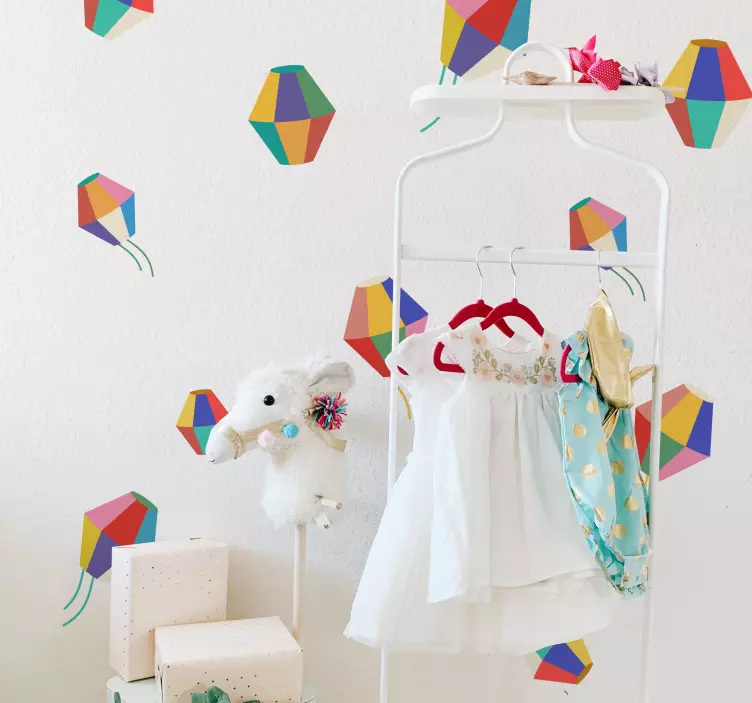 Autocolante para crianças balões de ar quente - TenStickers